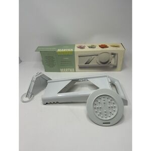 Martha Stewart Mandoline, White, 6 Pieces